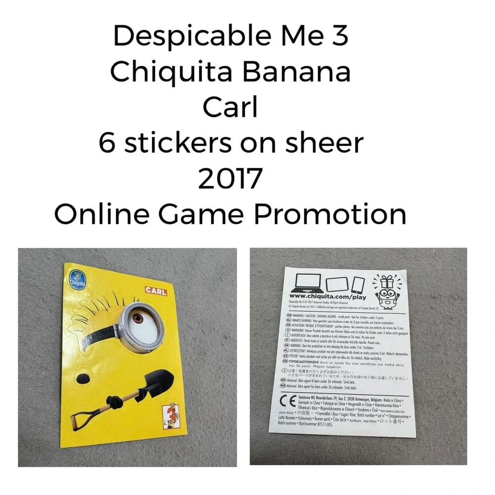 Despicable Me Minions Large Lot Sticker Activity Party Favor Mixed Movie Era NEW